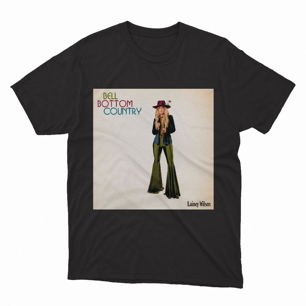 Bell Bottom Country - Lainey Wilson Black T-Shirt